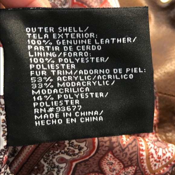 COPY - a.n.a Genuine Leather Jacket with Fur Hood - Picture 8 of 8